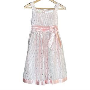 CINDERELLA SWEET & Sparkly Satin Metallic Mesh Overlay Crinoline Party Dress